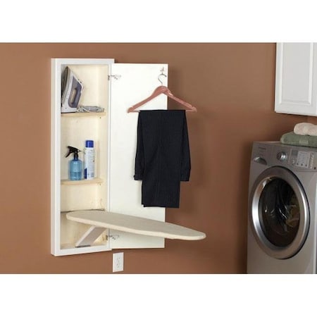 Household Essentials Household Essentials 18100-1 StowAway In-Wall Ironing Board-White 18100-1